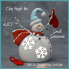 SmPlain Snowman Scarf Right