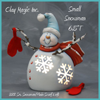 Small Plain Snowman left